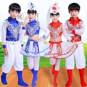 少数民族少儿童蒙族舞蹈裙幼儿园蒙古服六一表演出服装男女童