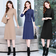 中年少妇女装连衣裙时尚，韩版25至30-35-40到45岁年轻妈妈秋季裙子
