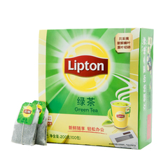 Lipn/立顿绿茶包 绿茶200g 袋泡茶2gX100袋/盒装 to