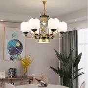 新中式吊灯复式楼别墅客厅餐厅，卧室书房锌合金，小鸟装饰中国风灯具