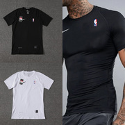 紧身短袖男士健身运动跑步NBA篮球田径训练高弹力紧身背心T恤上衣