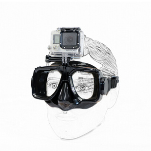 适用gopro54hero3+32山狗sj4000摄像机潜水眼镜，gopro潜水面罩