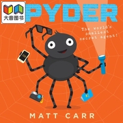 蜘蛛mattcarrspyder英文原版儿童绘本动物，故事图画书亲子绘本读物进口童书3-6岁搞笑又冒险的超级蜘蛛大音