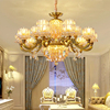 欧式复古客厅水晶吊灯法式古铜色，卧室餐厅蜡烛，灯大气家用轻奢灯具