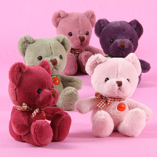 五彩泰迪熊毛绒玩具小熊正版小泰迪布娃娃儿童女生日礼物公仔