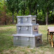 露营收纳箱仪器收纳箱防水防潮镁箱子金属家居收纳箱