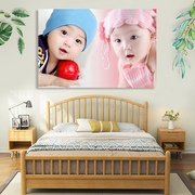 宝宝墙纸自粘背胶卧室墙面装饰画，儿童房可爱婴儿，壁画贴纸照片贴画
