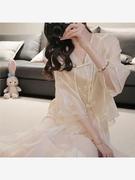 新中式国风淑女气质穿搭名媛女装高端白色刺绣防晒上衣半身裙套装