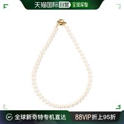 日本直邮demi-luxebeams女士，8毫米珍珠，项链24k镀金设计简约时