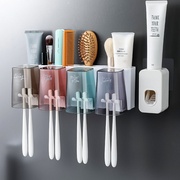 卫生间牙刷置物架网红牙刷架牙刷杯子刷牙杯套装壁挂免打孔漱口杯