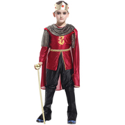 万圣节儿童服装cosplay阿拉伯国王服饰儿童面具舞会王子服表演服