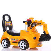 儿童玩具电动挖掘机车，男孩工程车可坐人可骑超大号，钩机挖土机