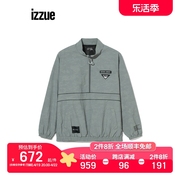 izzue男装半拉链外套，2022冬季军事风，迷彩立领夹克7136f2j