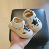 夏季宝宝凉鞋女婴儿软底学步鞋男0-1婴幼儿包头防滑透气镂空鞋子2