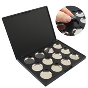 E/12K时尚自由搭配带磁铁眼影盒套装12色磁铁空盘。