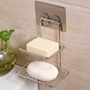 免打孔不锈钢肥皂架浴室无痕贴香皂盒创意卫生间双层吸盘皂架壁挂
