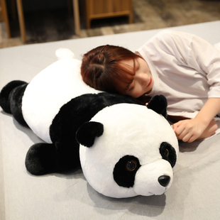 2023趴趴熊猫公仔女生，礼物大熊猫玩偶毛绒玩具，可爱抱着睡觉抱枕长