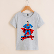 小孩洋气cosplay服装正义可爱Q版超级英雄同人短袖童装半袖T恤棉t