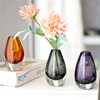 水滴创意现代简约彩色小号，玻璃花瓶摆件咖啡厅茶屋桌面装饰品水培
