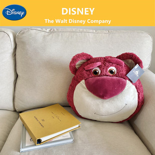 香港迪士尼 玩具总动员 草莓熊抱枕公仔摆件毛绒玩偶靠枕坐垫