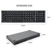 蓝牙折叠键盘手机平板充电蓝牙键盘两折便携带独立数字区