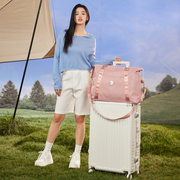 旅行包女超大容量灰色高级感手提行李包收纳防水出差短途旅行时尚