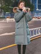 大码羽绒棉服女冬季2023年韩版中长款面包服宽松棉衣加厚棉袄