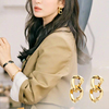 韩国宋慧乔同款金色金属镂空耳环春夏高级感小众设计感潮人女