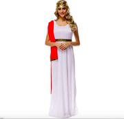 神王宙斯雅典娜白色女神服装，万圣节成人cos服长裙希腊女神服装