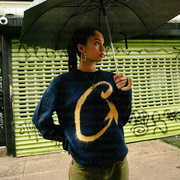 women's fashion sweater 欧美街头毛衣女corteiz宽松套头针织衫
