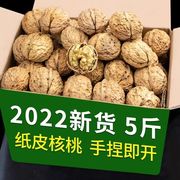纸皮核桃2023新货5斤新鲜生核桃薄皮孕妇，专用坚果散装