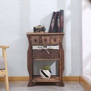 复古韩式田园风格柜子时尚可爱床头柜简约茶几电话台储物柜子