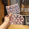 日系可爱卡通小女孩，pvc印花透明化妆包零钱包口红，粉饼便携收纳包