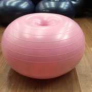 出口磨砂瑜伽球55cm瘦身甜甜圈，普拉提苹果球运动健身球加厚防