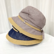 夏季女渔夫帽防紫外线，遮阳帽沙滩帽年草帽，防晒帽子太阳帽