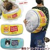 FELISSIMO日本猫部猫罐头毛绒抱枕坐垫腰部靠枕趴趴午睡枕头