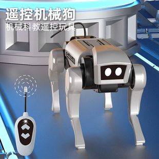 steam科教太阳能遥控机械猫狗电动机器人diy益智拼装网红玩具宠物