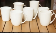 高档外贸出口纯白骨瓷咖啡杯 早餐杯牛奶杯茶杯陶瓷简约