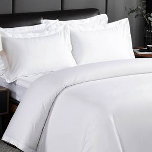 被子枕芯宾馆床上用品四件套，床垫民宿酒店白色套件，公寓旅馆简约新