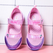 夏季儿童鞋女童网鞋透气运动鞋小女孩网眼公主鞋单鞋女童运动凉鞋