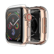 适用苹果s7手表保护壳applewatch78电镀tpu保护套iwatch76435se全包硅胶壳s6s5智能配件硅胶4540mm