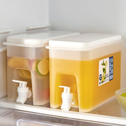 冰箱冷水壶带龙头大容量水果茶凉水壶家用装水饮料桶冰水杯果汁