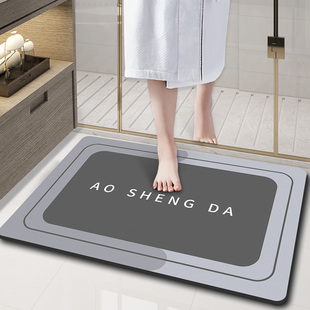硅藻泥吸水地垫卫生间软垫，入户进门门口浴室，防滑厕所门垫地毯卫浴