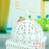 白色铁艺镂空摩洛哥风格风灯，欧式烛台婚庆道具用品多色可选