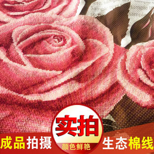 极速2022新款年自己手工刺绣枕头结婚小件简单十字绣抱枕一对情侣