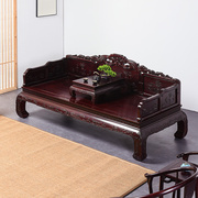 红木家具赞比亚血檀罗汉床中式沙发床实木卧榻非洲小叶紫檀罗汉榻
