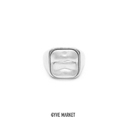gyvemarket嘴巴银，戒指精致饰品个性原创设计银饰戒指情侣