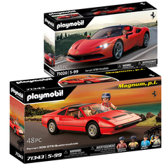摩比世界玩具车playmobil法拉利汽车模型跑车71020Ferrari 71343