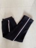 冬季纯棉校服裤子男女温州实验中学生两条杠黑色加绒运动双杠校裤