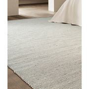 毯仓进口羊毛地毯客厅，现代轻奢简约素色，耐脏沙发茶几卧室床边地垫